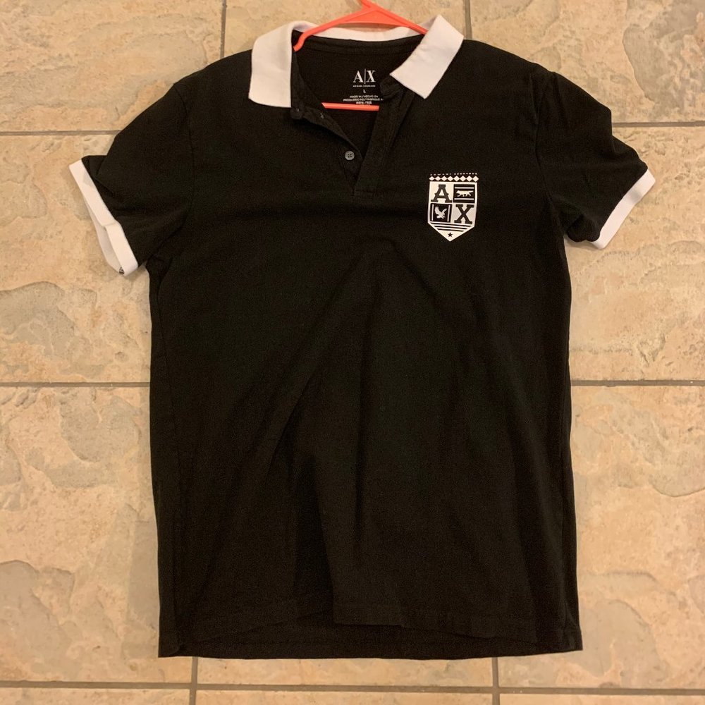 Armani Exchange polo Black Large